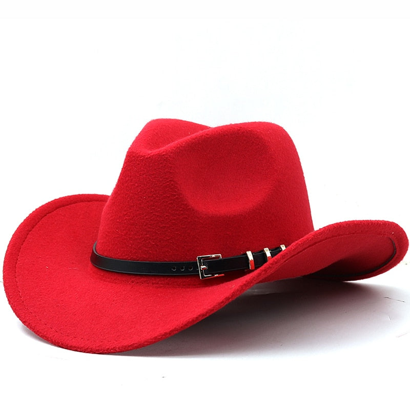 HARALD Men's Straw Cowboy Hat in Red