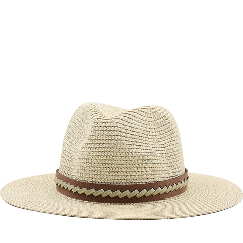 EYDISH Fedora Hat in Beige