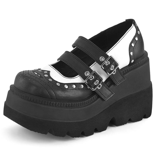 MERLE Chunky Heel Oxford Shoes