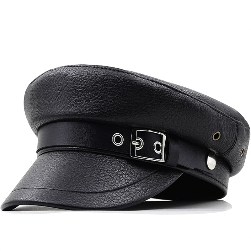 ANNORA Military Hat in Black