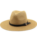 PTOLEMY Men's Straw Panama Hat in Khaki
