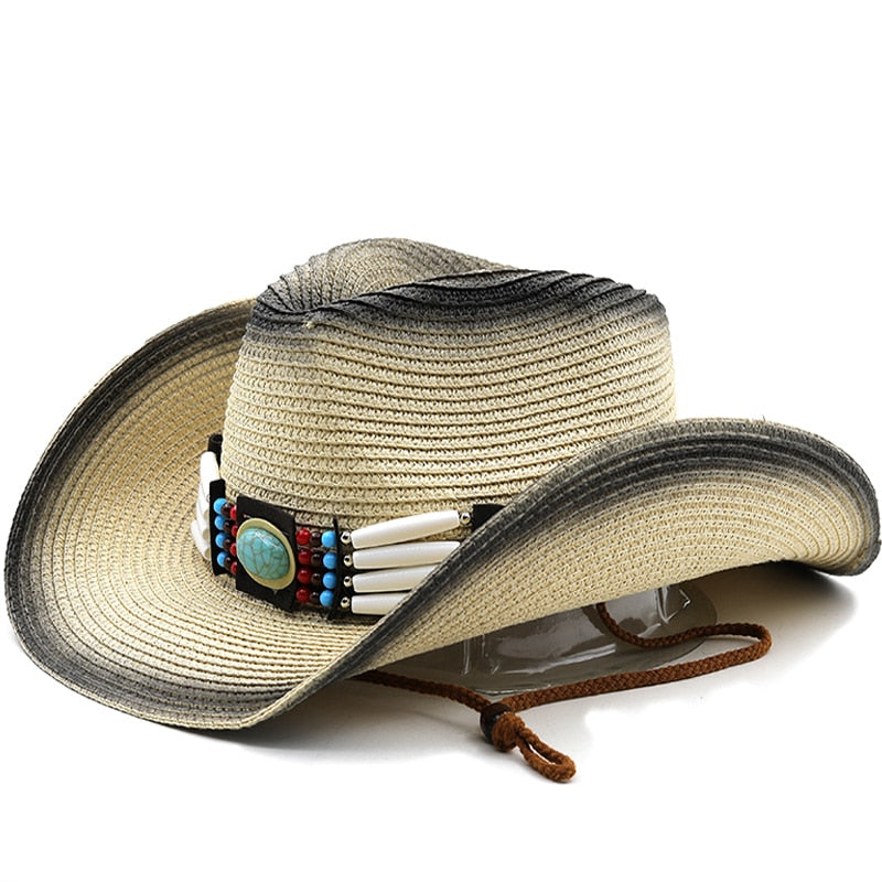 IRISH Cowboy Hat in Beige/Black