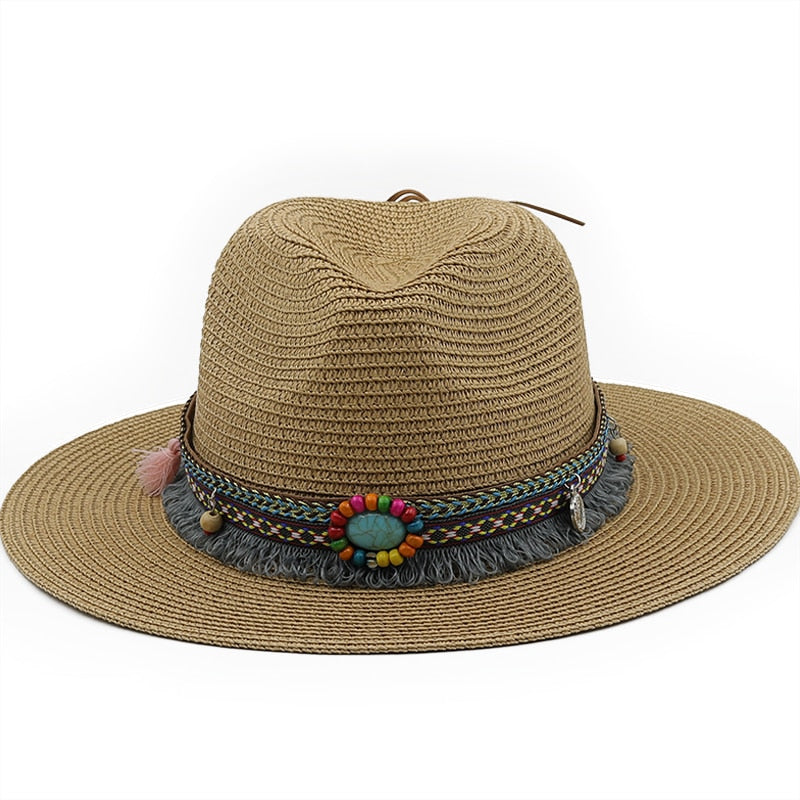 LEONA Panama Hat in Khaki