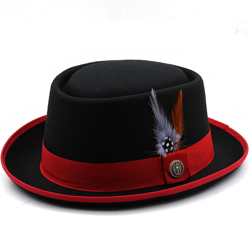 PHILIP Men's Felt Pork Pie Hat