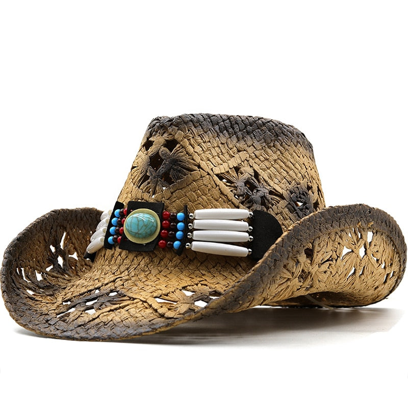 IVY Cowboy Hat in Khaki/Black