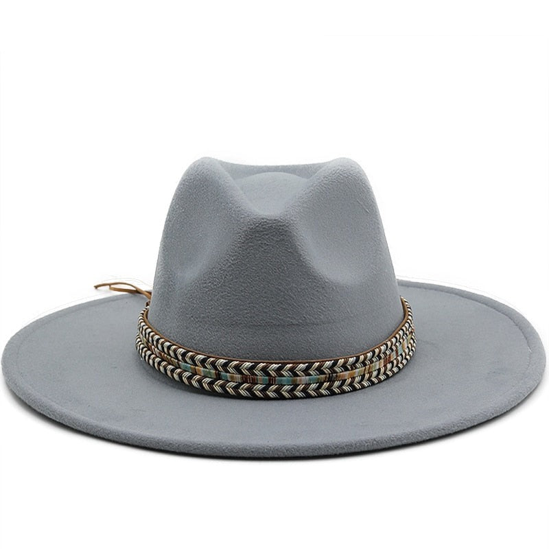 SLOANE Fedora Hat in Light Gray