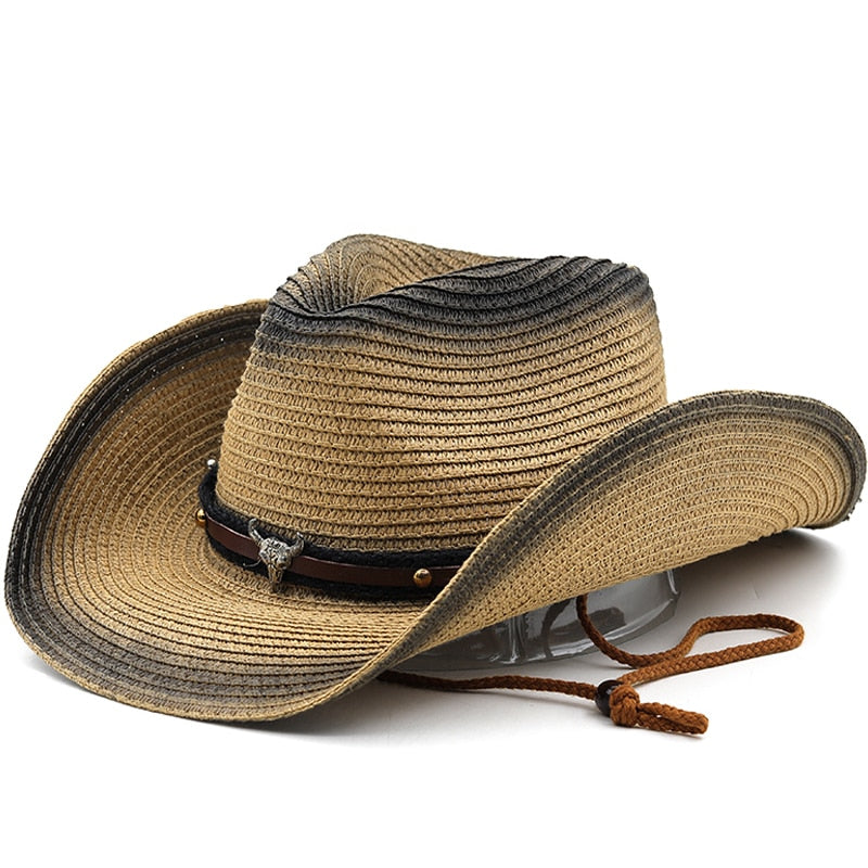 GLADY Cowboy Hat in Khaki/Black