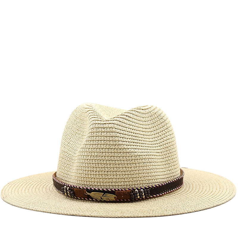 VANYA Fedora Hat in Beige